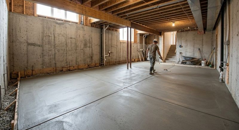 Basement Concrete Installation in Antioch, CA
