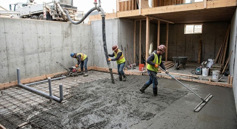 Basement Concrete Installation in San Ramon, CA
