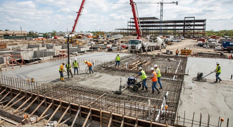 Commercial Slab Construction in Concord, CA