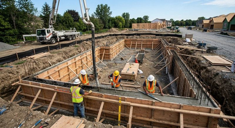 Concrete Foundation Installation in Concord, CA