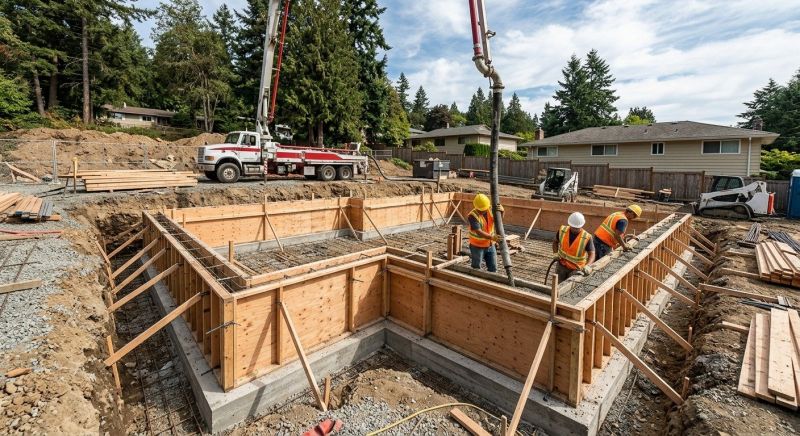 Concrete Foundation Installation in Dublin, CA
