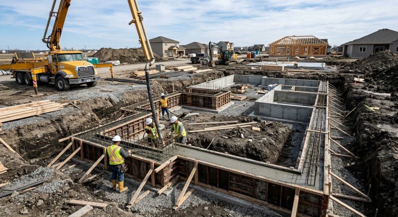 Foundation Construction in Dublin, CA