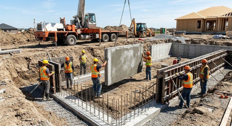 Foundation Wall Pouring in Suisun City, CA